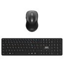 Port Designs 900907RBE clavier Souris incluse Maison Bluetooth Belge Noir