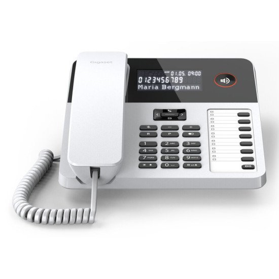 Gigaset DESK 600 Téléphone analogique Identification de l'appelant Blanc Gigaset DESK 600 Téléphone analogique Identification de l'appelant Blanc