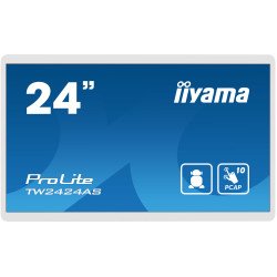 iiyama TW2424AS-W1 affichage de messages Panneau plat de signalisation numérique 60,5 cm (23.8") Wifi 250 cd/m² 4K Ultra HD Noir Écran tactile Intégré dans le processeur Android 24/7