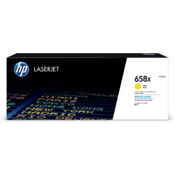 HP Toner jaune LaserJet 658X authentique grande capacité HP Toner jaune LaserJet 658X authentique grande capacité
