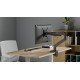 Manhattan Support de bureau pour TV/moniteurs (bras à ressort à Bras articulé), écrans 13" à 42", fixation à l'arrière par pince ou passe-câble, Compatibilité VESA : de 75x75 à 200x200 mm (vérifiez les dimensions des quatre trous de fixation à l