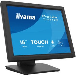 iiyama ProLite T1531SR-B2S écran PC 38,1 cm (15") 1024 x 768 pixels XGA Écran tactile Dessus de table Noir