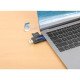 Manhattan Lecteur/enregistreur de cartes multiformat USB-A/USB-C, 5 Gbps (USB 3.0), connecteur mâle vers emplacements microSD et SD/MMC, format mini, compatible avec Windows ou Mac, noir/translucide, garantie de 3 ans