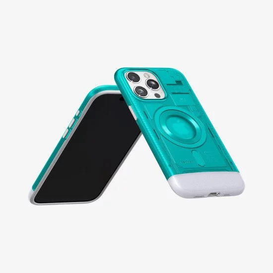 Spigen iPhone 15 Pro Classic C1 Magfit Bondi Blue coque de protection pour téléphones portables Spigen iPhone 15 Pro Classic C1 Magfit Bondi Blue coque de protection pour téléphones portables