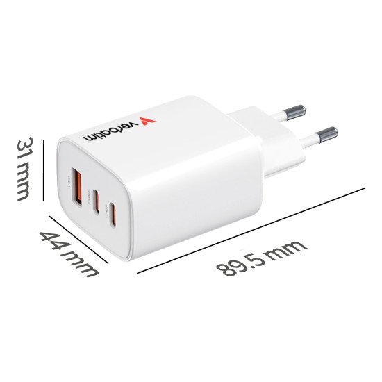 Verbatim 32353 chargeur d'appareils mobiles Universel Blanc Secteur Charge rapide Intérieure