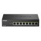 D-Link DMS-108P/E commutateur réseau Non-géré 2.5G Ethernet (100/1000/2500) Connexion Ethernet POE Noir