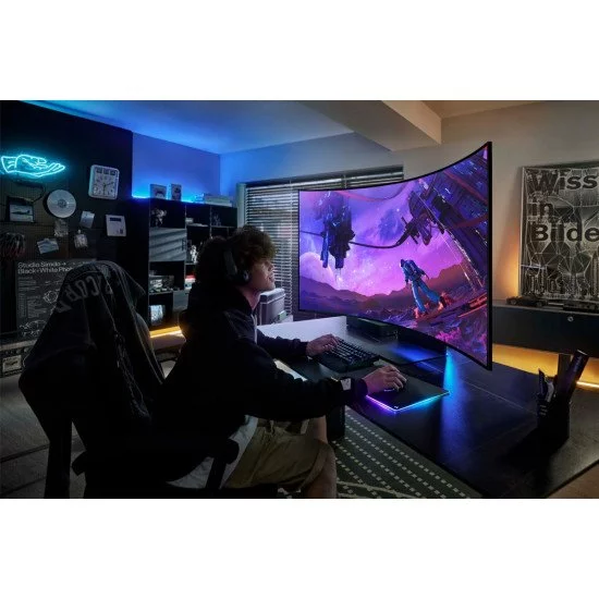 Samsung Odyssey S55CG970NU écran PC 139,7 cm (55") 3840 x 2160 pixels 4K Ultra HD LED Noir Samsung Odyssey S55CG970NU écran PC 139,7 cm (55") 3840 x 2160 pixels 4K Ultra HD LED Noir