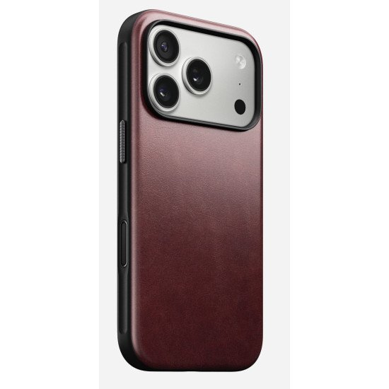 Nomad Modern Leather Case coque de protection pour téléphones portables 16 cm (6.3") Housse Bordeaux