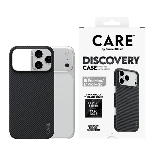PanzerGlass CARE™ by ® Discovery Case Black & Grey w. MagSafe iPhone 2026 Pro Max | 17 Pro Max coque de protection pour téléphones portables Housse Noir