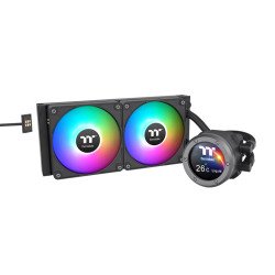 Thermaltake CL-W414-PL12SW-A système de refroidissement d'ordinateur Processeur Kit de refroidissement du liquide 12 cm Noir