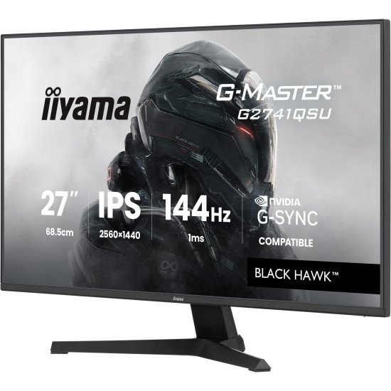 iiyama G-MASTER G2741QSU-B1 écran PC 68,6 cm (27") 2560 x 1440 pixels Noir iiyama G-MASTER G2741QSU-B1 écran PC 68,6 cm (27") 2560 x 1440 pixels Noir