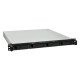 Synology RackStation RS826+ serveur de stockage NAS Rack (1 U) AMD Ryzen V1500B 4 Go DDR4 0 To DiskStation Manager Noir, Gris