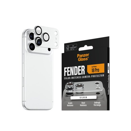 PanzerGlass ® Fender Camera Protector Silver iPhone 2026 Pro Protection d'écran transparent 1 pièce(s)