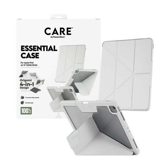 PanzerGlass CARE™ by Essential Case Light Grey iPad Air 13" (2024-2026) coque de protection pour téléphones portables Housse