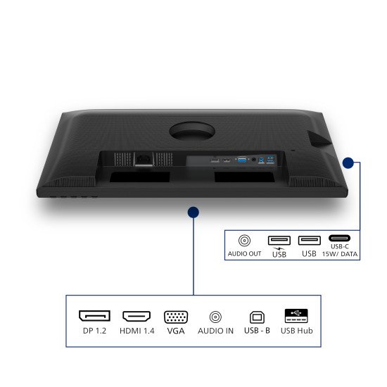 Philips 3000 series 24B2N3200D/00 écran PC 61,2 cm (24.1") 1920 x 1200 pixels WUXGA LCD Noir