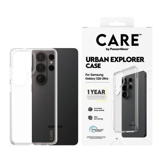 PanzerGlass CARE™ by ® Urban Explorer Case Transparent Samsung Galaxy S26 Ultra coque de protection pour téléphones portables Housse