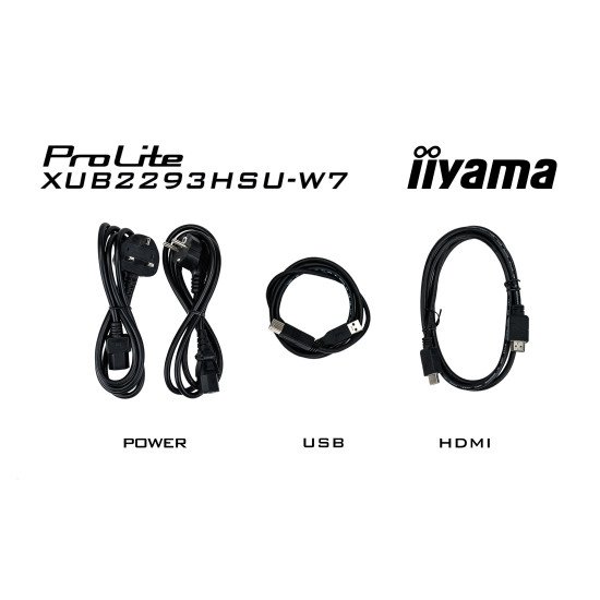 iiyama ProLite XUB2293HSU-W7 écran PC 54,6 cm (21.5") 1920 x 1080 pixels Full HD LED Blanc iiyama ProLite XUB2293HSU-W7 écran PC 54,6 cm (21.5") 1920 x 1080 pixels Full HD LED Blanc