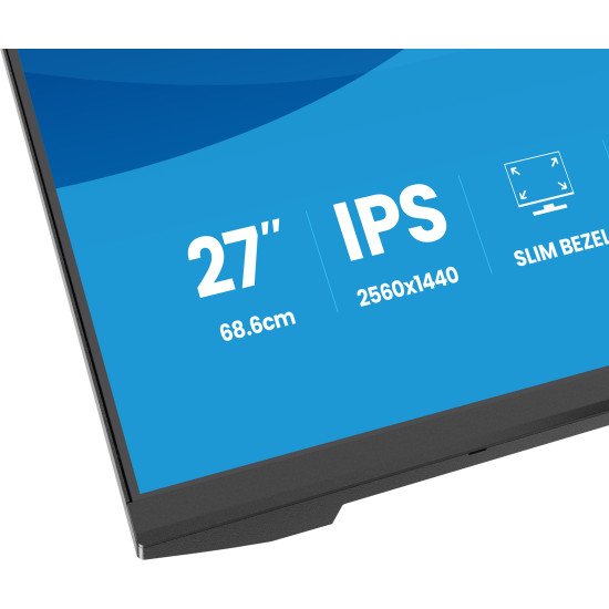 iiyama ProLite X2793QSU-B1 écran PC 68,6 cm (27") 2560 x 1440 pixels Quad HD LED Noir