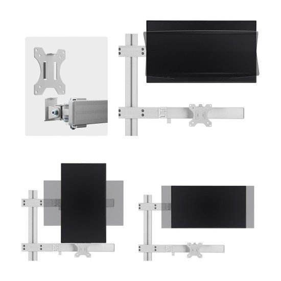 StarTech.com 6-MONITOR-ARM-A support d'écran plat pour bureau 81,3 cm (32") Blanc StarTech.com 6-MONITOR-ARM-A support d'écran plat pour bureau 81,3 cm (32") Blanc