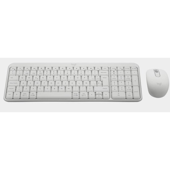 Logitech MK250 Combo clavier Souris incluse Universel RF sans fil + Bluetooth QWERTY Espagnole Blanc