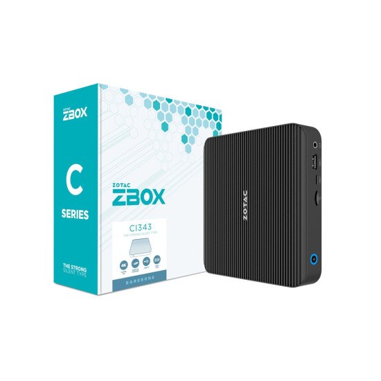 Zotac ZBOX edge CI343 Bureau Noir N100 3,4 GHz Zotac ZBOX edge CI343 Bureau Noir N100 3,4 GHz