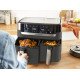 Tefal Dual Easy Fry & Grill EY905B Double 8,3 L Autonome 2700 W Friteuse d'air chaud Gris