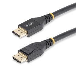 StarTech.com Câble DisplayPort 1.4 Actif de 10m Certifié VESA - Câble DisplayPort DP8K avec HBR3, HDR10, MST, DSC 1.2, HDCP 2.2, 8K 60Hz, 4K 120Hz - Câble/Cordon DP 1.4 Mâle/Mâle (M/M)