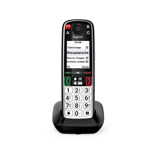 Gigaset EASY 500 Téléphone analog/dect Identification de l'appelant Noir, Argent