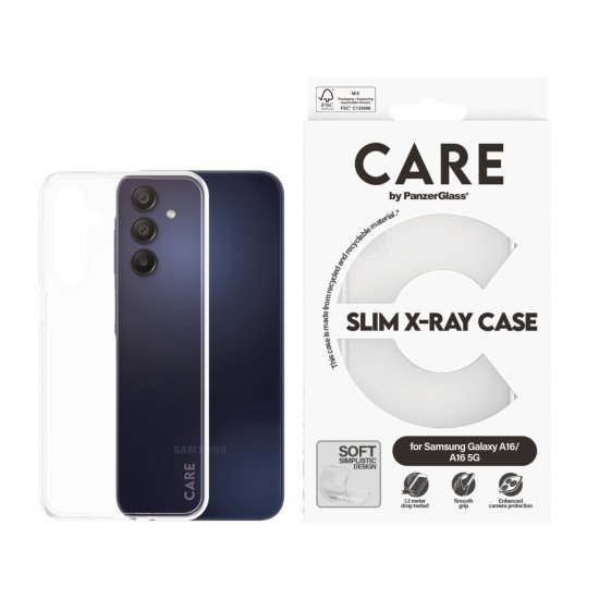 PanzerGlass CARE™ by ® X-Ray Case Samsung Galaxy A16 4G | A16 5G coque de protection pour téléphones portables Housse Transparent