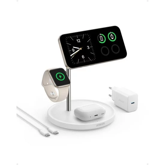 Anker MagGo Universel Blanc USB Recharge sans fil Charge rapide Intérieure Anker MagGo Universel Blanc USB Recharge sans fil Charge rapide Intérieure