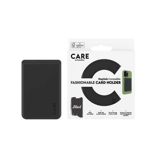 PanzerGlass CARE by ® Fashionable Card Holder Black iPhone coque de protection pour téléphones portables Housse Transparent PanzerGlass CARE by ® Fashionable Card Holder Black iPhone coque de protection pour téléphones portables Housse Transparent
