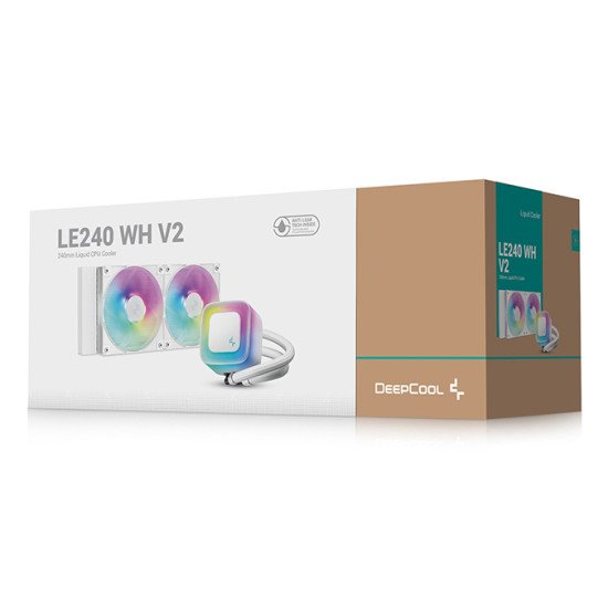 DeepCool LE240 V2 Processeur Refroidisseur de liquide tout-en-un 12 cm Blanc