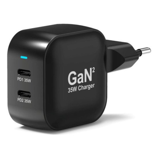 Port Designs 902035PEU chargeur d'appareils mobiles Universel Noir Secteur Charge rapide Intérieure