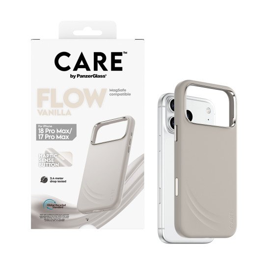 PanzerGlass CARE™ by ® Flow Case Vanilla w. MagSafe iPhone 2026 Pro Max | 17 Pro Max coque de protection pour téléphones portables Housse Transparent