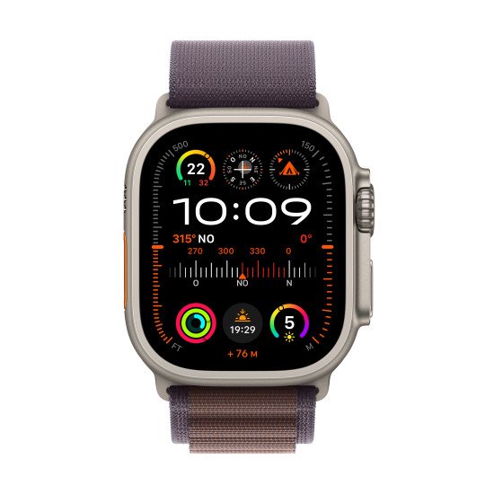 Apple Watch Ultra 2 OLED 49 mm Numérique 410 x 502 pixels Écran tactile 4G Or GPS (satellite)