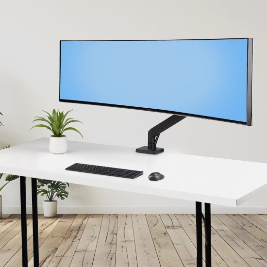 StarTech.com Support de Bureau pour Écrans Incurvés Jusqu'à 49 Pouces 32:9 Ultrawide, Bras à Ressort Mécanique pour Moniteur, Pince en C/Oeillet, Réglage Sans Outil, Max 20kg StarTech.com Support de Bureau pour Écrans Incurvés Jusqu'à 49 Pouces 32:9 Ultrawide, Bras à Ressort Mécanique pour Moniteur, Pince en C/Oeillet, Réglage Sans Outil, Max 20kg