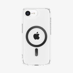 Spigen Ultra Hybrid (MagFit) coque de protection pour téléphones portables 15,5 cm (6.1") Housse Charbon, Transparent