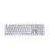 CHERRY KC 200 MX clavier Universel USB QWERTY Anglais Argent, Blanc