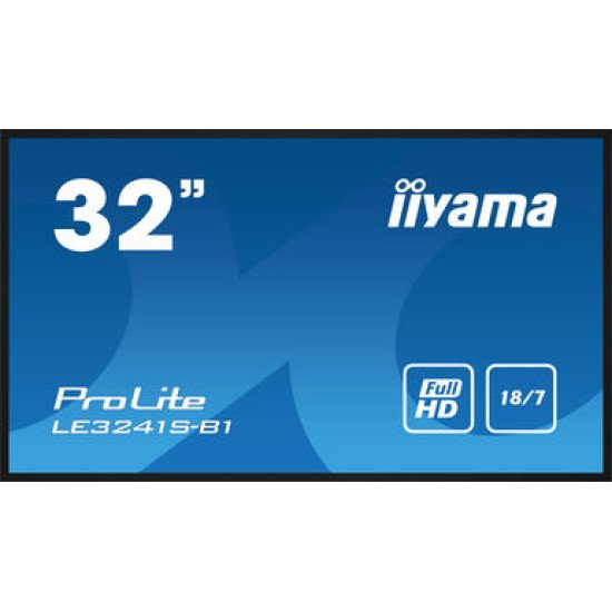 iiyama LE3241S-B1 affichage de messages Panneau plat de signalisation numérique 80 cm (31.5") LED 350 cd/m² Full HD Noir 18/7