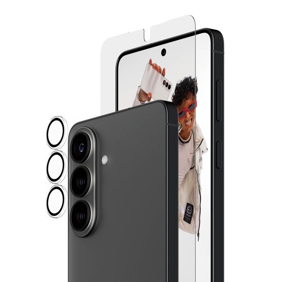 PanzerGlass ® Hoops® 2-in-1 Bundle Samsung Galaxy S26+ | Ultra-Wide Fit Protection d'écran transparent 1 pièce(s)