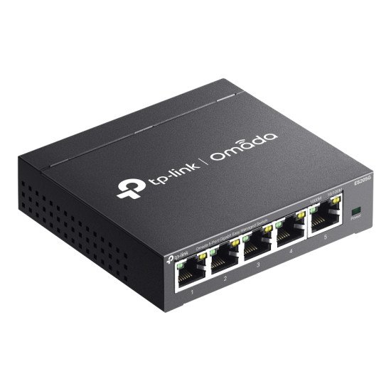 TP-Link Omada ES205G commutateur réseau Géré Gigabit Ethernet (10/100/1000) Noir
