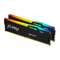 Kingston Technology FURY Beast 128GB 5600MT/s DDR5 CL36 DIMM (Kits de 2) RGB Kingston Technology FURY Beast 128GB 5600MT/s DDR5 CL36 DIMM (Kits de 2) RGB