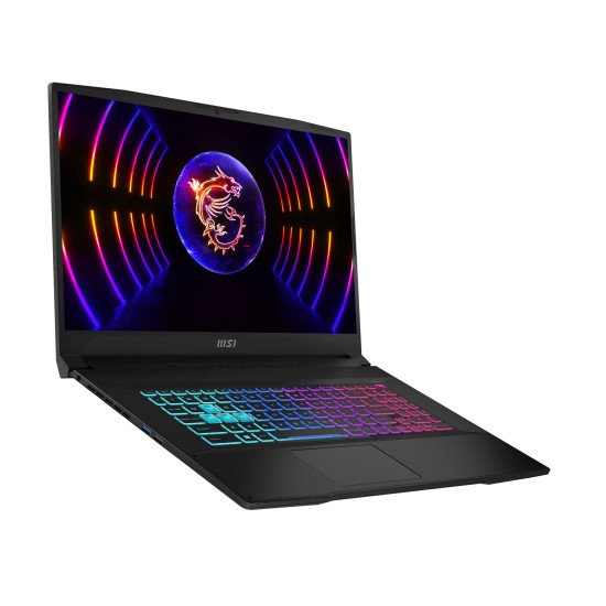 MSI Katana 17 B13UCRK-1426 Intel® Core™ i5 i5-13420H Ordinateur portable 43,9 cm (17.3") Full HD 16 Go DDR5-SDRAM 512 Go SSD NVIDIA GeForce RTX 3050 Wi-Fi 6E (802.11ax) DOS gratuit Noir