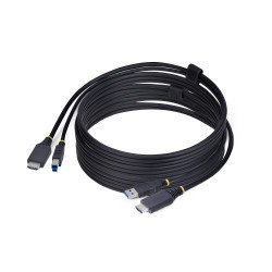 StarTech.com Câble KVM HDMI de 3 m et USB 5Gbps, 4K 60Hz, Câble Combo HDMI 2.0 et USB pour Commutateurs/Switchs KVM