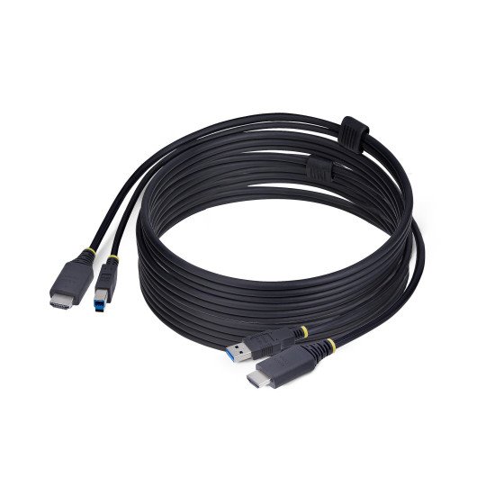 StarTech.com Câble KVM HDMI de 3 m et USB 5Gbps, 4K 60Hz, Câble Combo HDMI 2.0 et USB pour Commutateurs/Switchs KVM StarTech.com Câble KVM HDMI de 3 m et USB 5Gbps, 4K 60Hz, Câble Combo HDMI 2.0 et USB pour Commutateurs/Switchs KVM