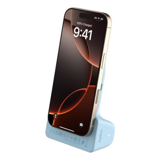 Belkin Stage PowerGrip Support actif Mobile/smartphone Bleu clair