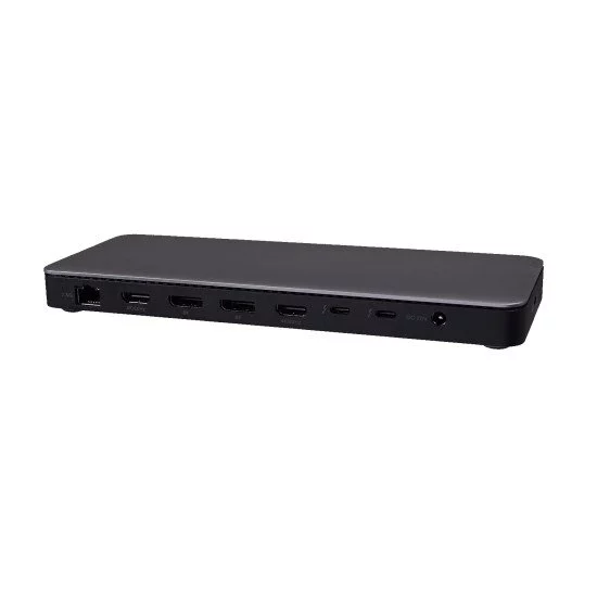V7 DOCKTB4PT station d'accueil Avec fil Thunderbolt 4 Noir, Argent V7 DOCKTB4PT station d'accueil Avec fil Thunderbolt 4 Noir, Argent