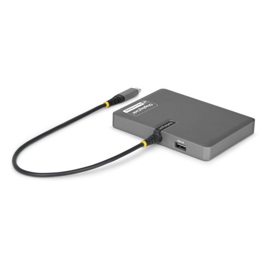 StarTech.com QUAD-USB-DP-ADAPT station d'accueil Avec fil USB 3.2 Gen 1 (3.1 Gen 1) Type-C Gris