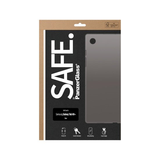 PanzerGlass SAFE. by ® TPU Case Transparent Samsung Galaxy Tab A9+ coque de protection pour téléphones portables Housse