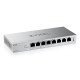 Zyxel GS1200-8HPV3 Géré L2 Gigabit Ethernet (10/100/1000) Connexion Ethernet POE Bureau Gris